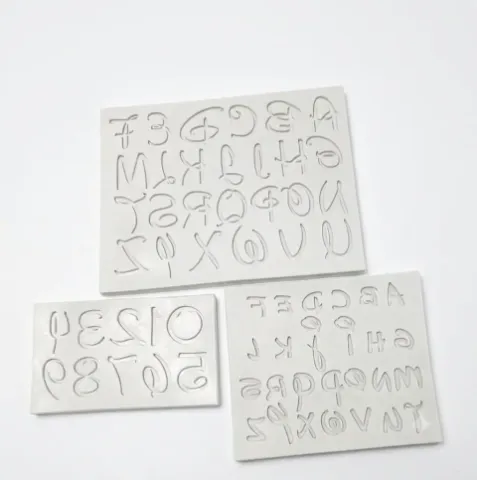 Disney Style Alphabet And Number Silicone Mold