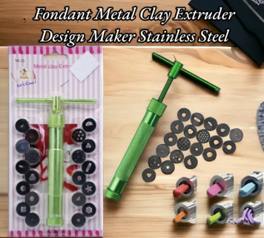 Fondant Metal Clay Extruder Design Maker Stainless Steel