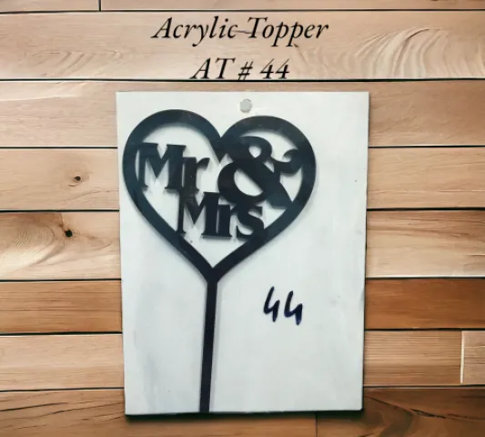Acrylic Topper AT # 44 (Mr&Mrs)