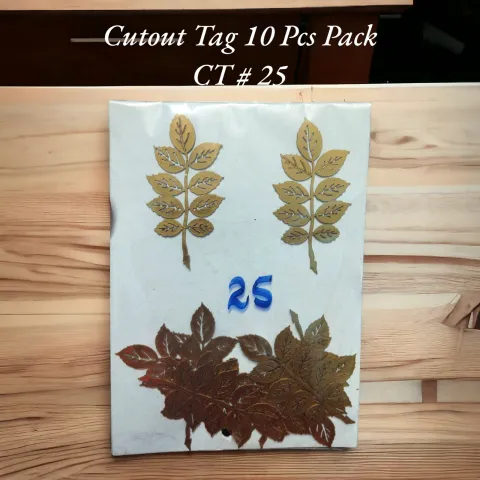 Cutout Tag 10 Pcs Pack CT # 25 (Leaf)