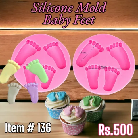 Silicone Mold Baby Feet ( Item # 136 )