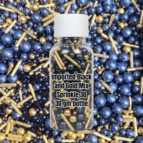 Imported Black Gold Mix Sprinkle 30 gm bottle