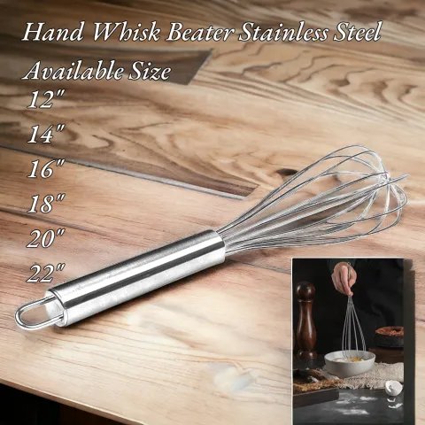 Hand Whisk Beater Stainless Steel