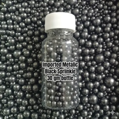 Imported Matelic Black Mix Sprinkle 30 gm bottle
