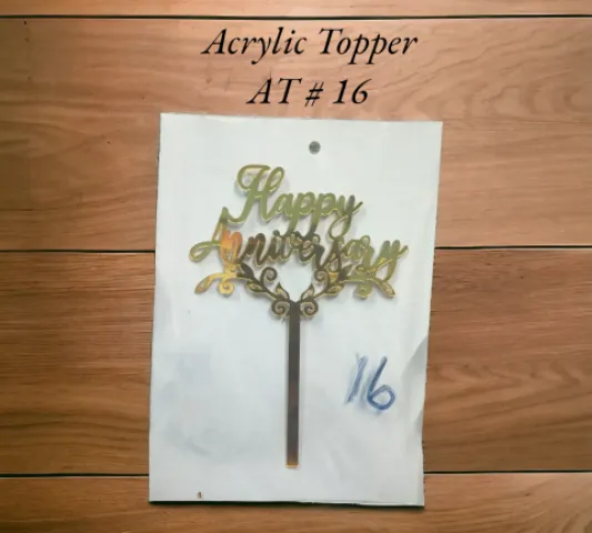 Acrylic Topper AT # 16 (Happy Anniversary)