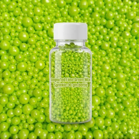 Imported Lime Green Mix Sprinkle 30 gm bottle