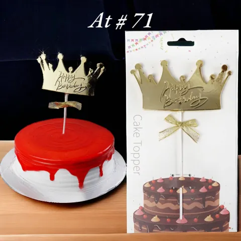 Acrylic Topper AT # 71 (Happy Birthday)