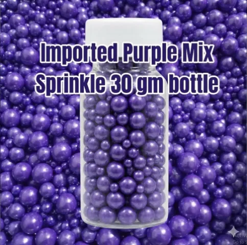 Imported Purple Mix Sprinkle 30 gm bottle