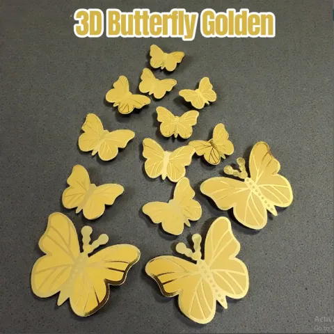 3D Butterfly 12 Pcs Pack
