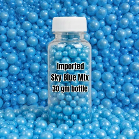 Imported Sky Blue Mix Sprinkle 30 gm bottle