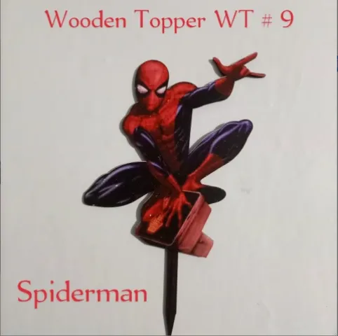 Wooden Topper WT # 9 (Spiderman)