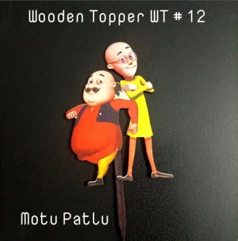 Wooden Topper WT # 12 (Motu Patlu)