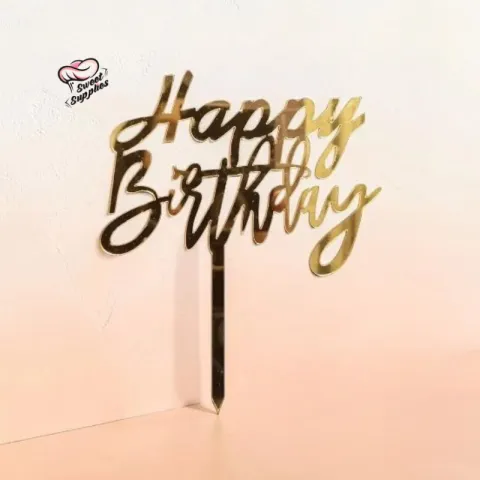 Acrylic Topper Happy Birthday | AT#401
