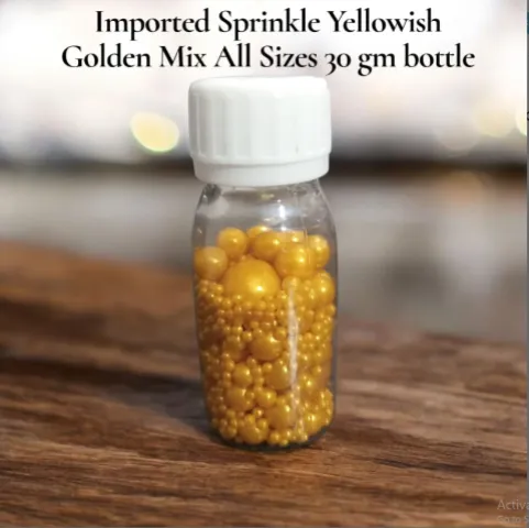 Imported Sprinkle Yellowish Golden Mix Sizes