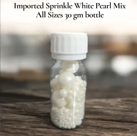Imported Sprinkle White Pearl Mix Sizes