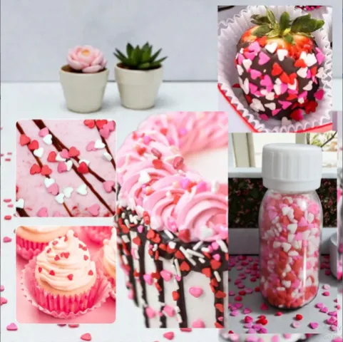 Imported Heart Sprinkle 30 gm Bottle