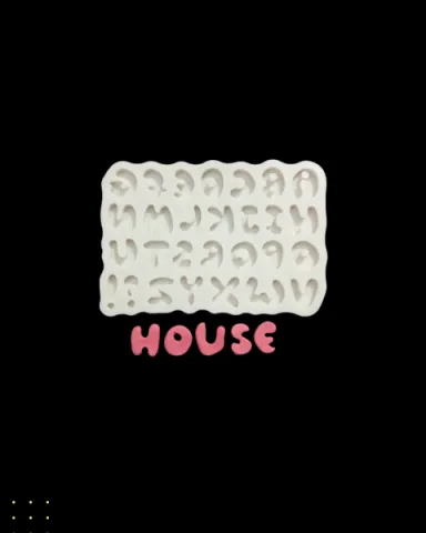 Silicone Alphabet Mold Item # 161