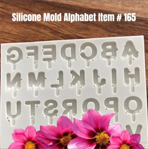 Silicone Alphabet Mold Item # 165
