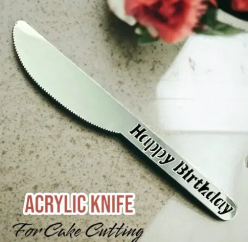 Acrylic knife for cake Cutting
