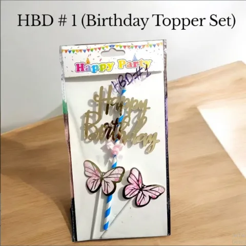 Birthday Topper Set | HBD # 1