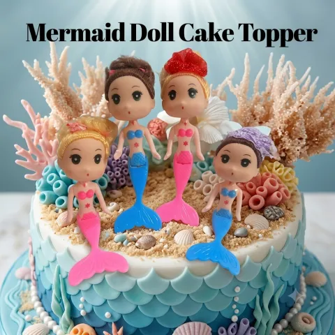 Mermaid Doll Cake Topper