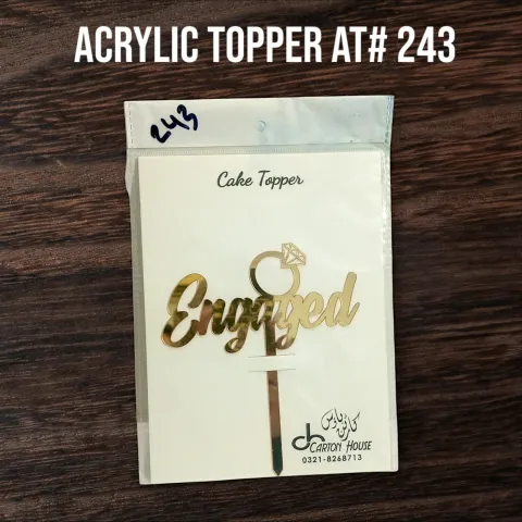 Acrylic Topper AT# 243 (Engaged)