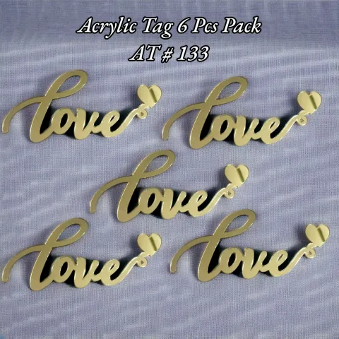 Acrylic Tag AT # 133 (Love ❤️)