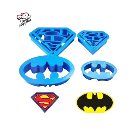 Superman & Batman Cookies Cutter | 4 Pcs