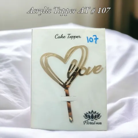 Acrylic Topper AT # 107 (Love ❤️)