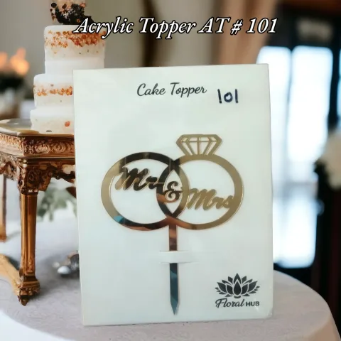 Acrylic Topper AT # 101 (Mr & Mrs)