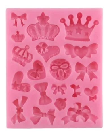 Silicone Mold Bow & Crown | #221