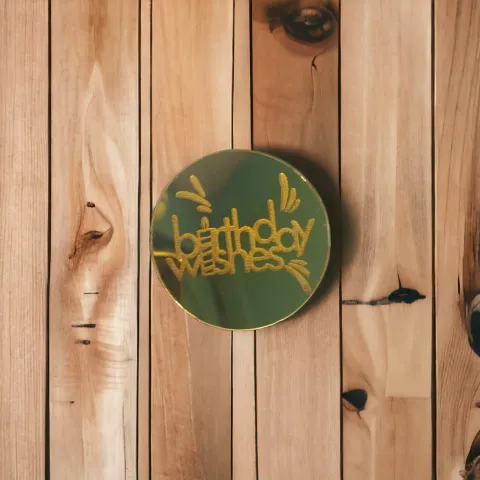 Acrylic Disc (Happy Birthday) (Bhai, Mom, Dad, Best Wishes)