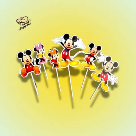 Micky Mouse Theme Cake Topper Set