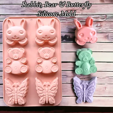 Rabbit, Bear & Butterfly Silicone Mold