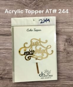 Acrylic Topper AT# 244 (Just Married)