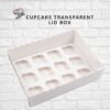 Cupcake transparent lid box