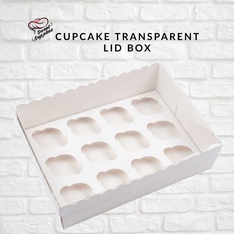 Cupcake transparent lid box