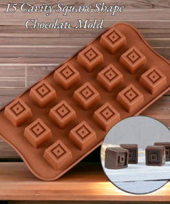 Square Shape Chocolate Mold (15 Cavity)