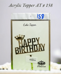Acrylic Topper AT # 158 (Happy Birthday)