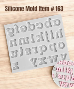 Silicone Alphabet Mold Item # 163