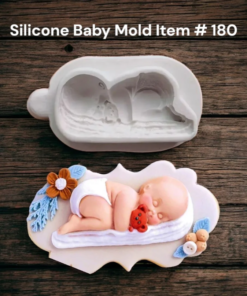 Silicone Sleeping Baby Mold Item # 180