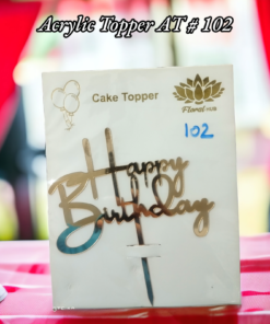 Acrylic Topper AT # 102 (Happy Birthday)