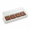 4 Brownies Transparent Lid Box