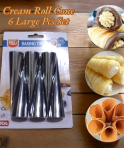 Cream Roll Cone 6 Large Pcs Set