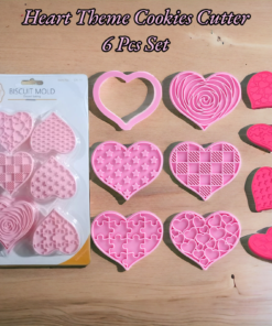 Heart Theme Cookies Cutter 6 Pcs Set