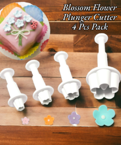 Blossom Flower Plunger Cutter 4 Pcs set