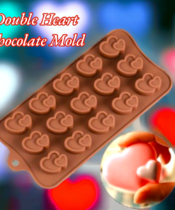 Double Heart Chocolate Mold
