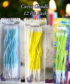 Curve Candle 12 Pcs Pack