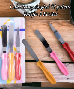 Cake Icing Angled & palette Knifes 3 Pcs Set