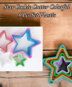 Star Cookie Cutter Colorful 5 Pcs Set Plastic